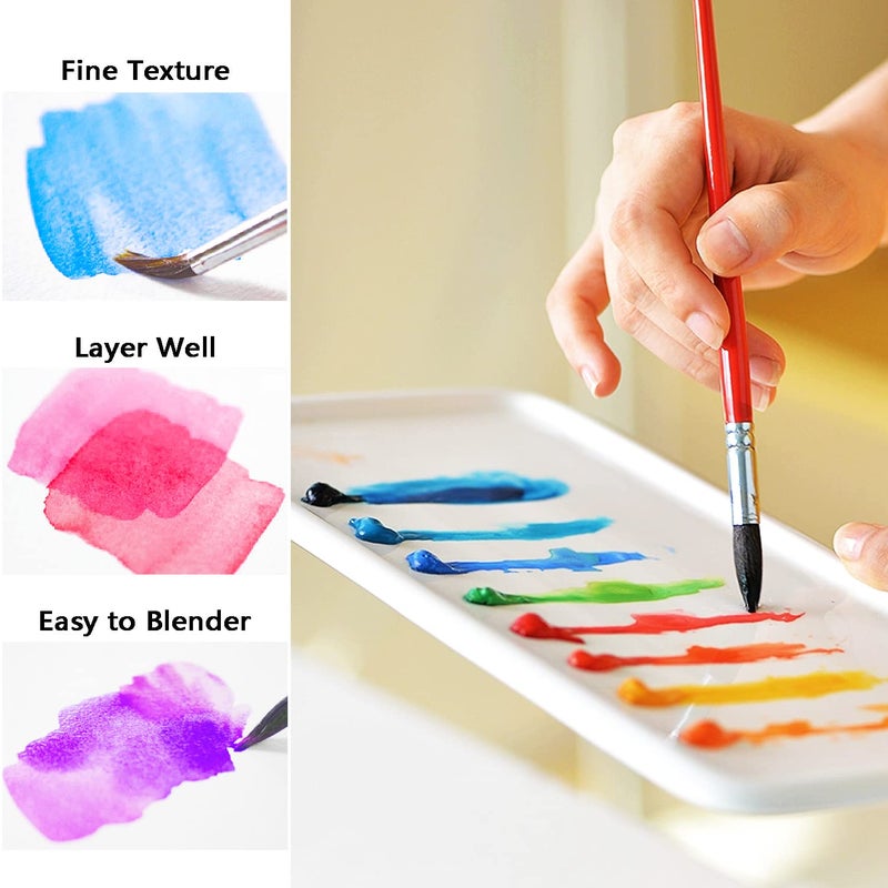 Shuttle Art Watercolor Paint Set, 36 Colors Watercolor Paint in Tubes (12ml Each) with 3 Brushes, Rich Pigment, Easy to Blend, Perfect for Kids, Artists, Beginners, Students - Image 5